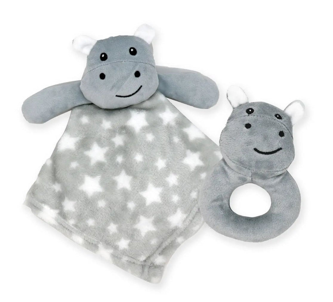 Hippopotame Nunu + Hochet a Anneau