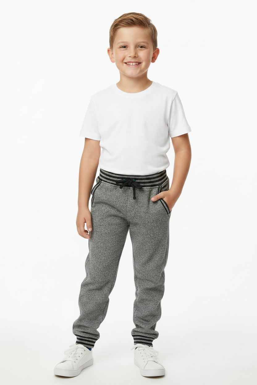 Pantalon jogger gris graphite stylé au dos