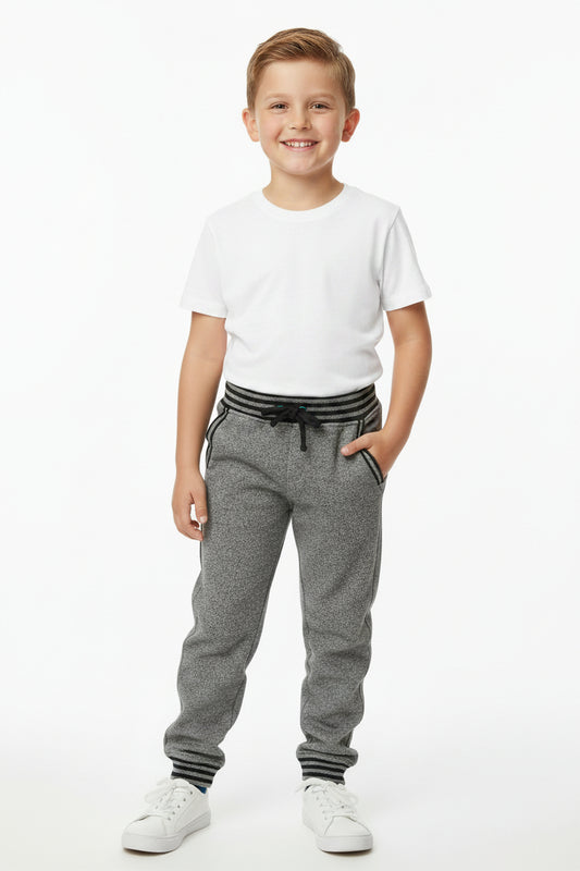 Pantalon jogger gris graphite stylé au dos