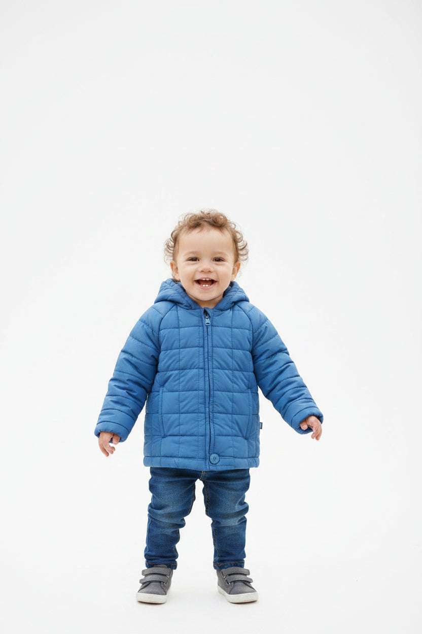 Manteau Matelassé Bleu Royal