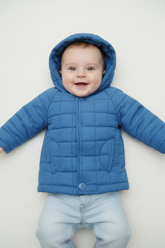 Manteau Matelassé Bleu Royal