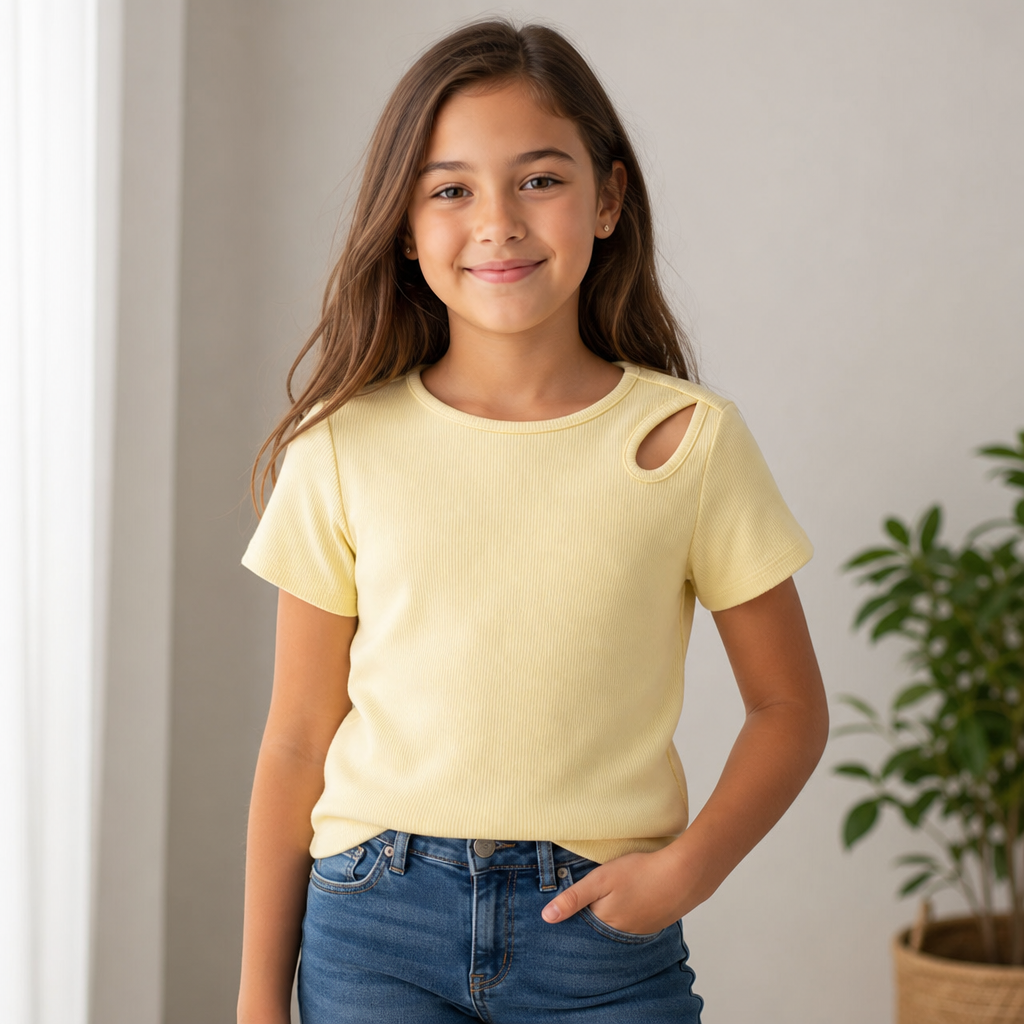 Top jaune Stylé