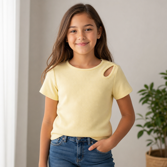 Top jaune Stylé
