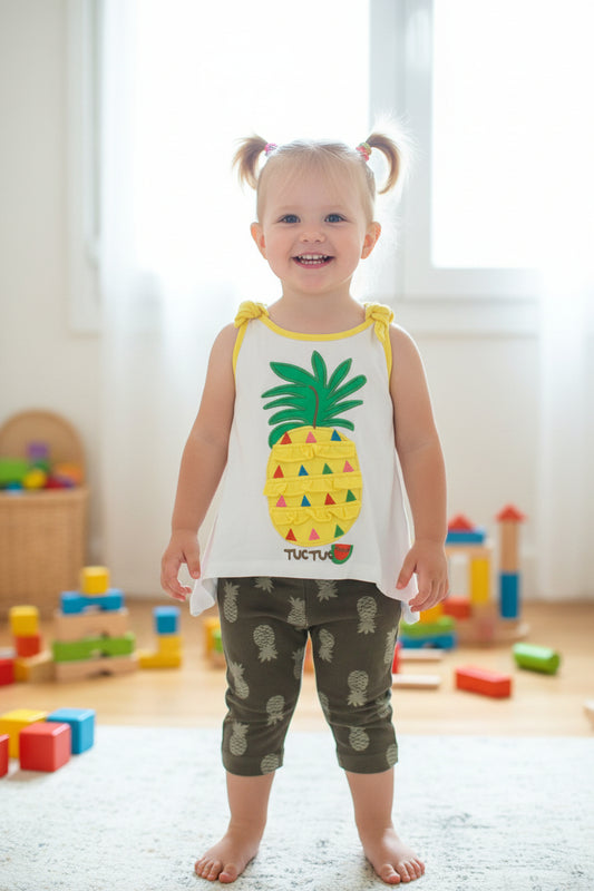 Ensemble 2 pièces -Ananas 3D