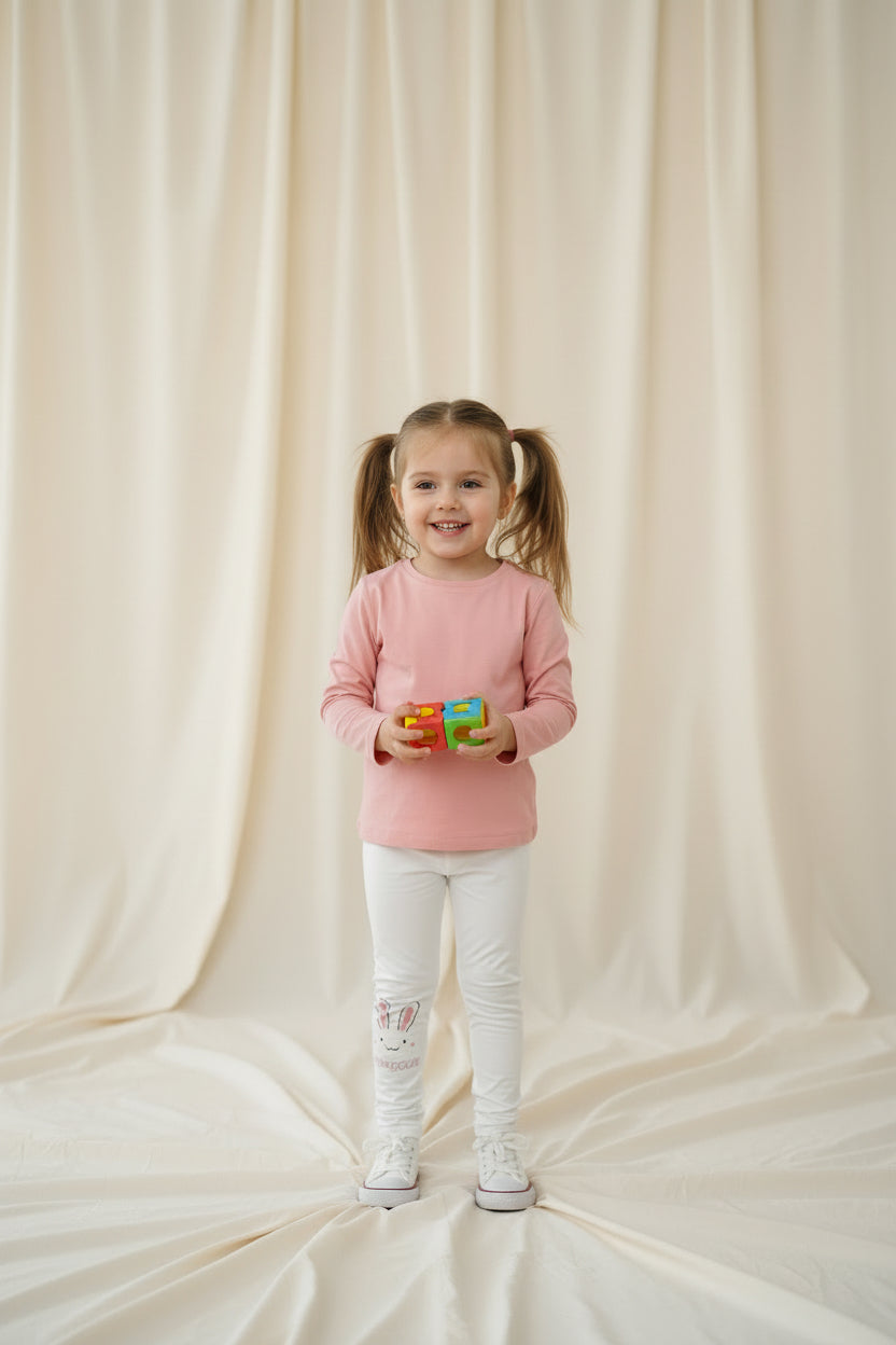Legging Blanc Petite Lapine