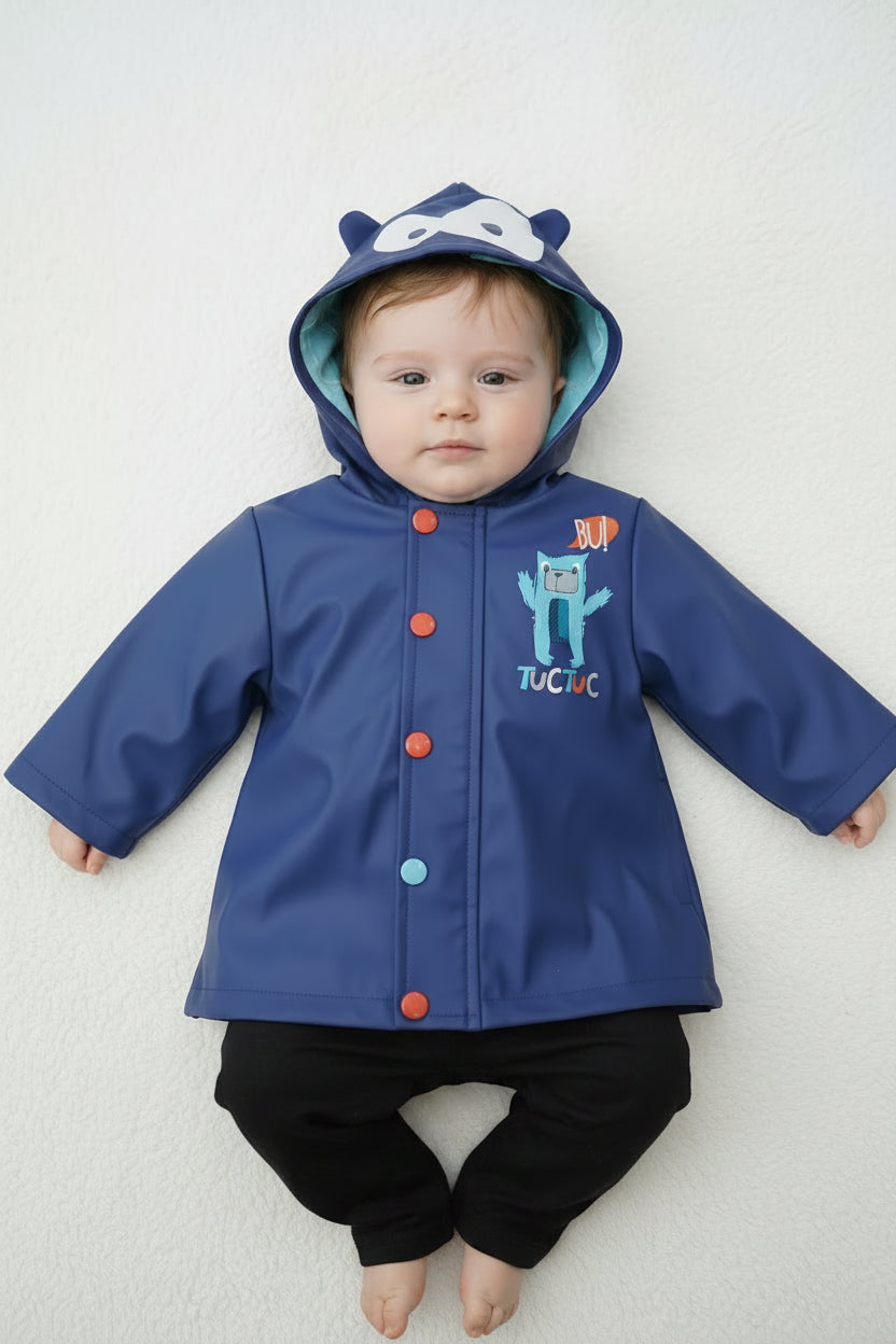 Manteau imperméable BU avec oreilles au capuchon