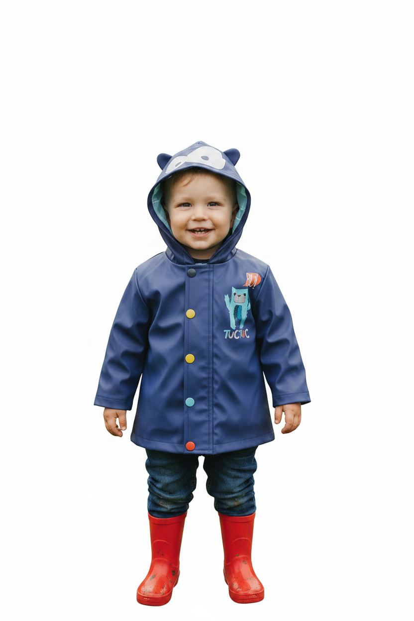 Manteau imperméable BU avec oreilles au capuchon