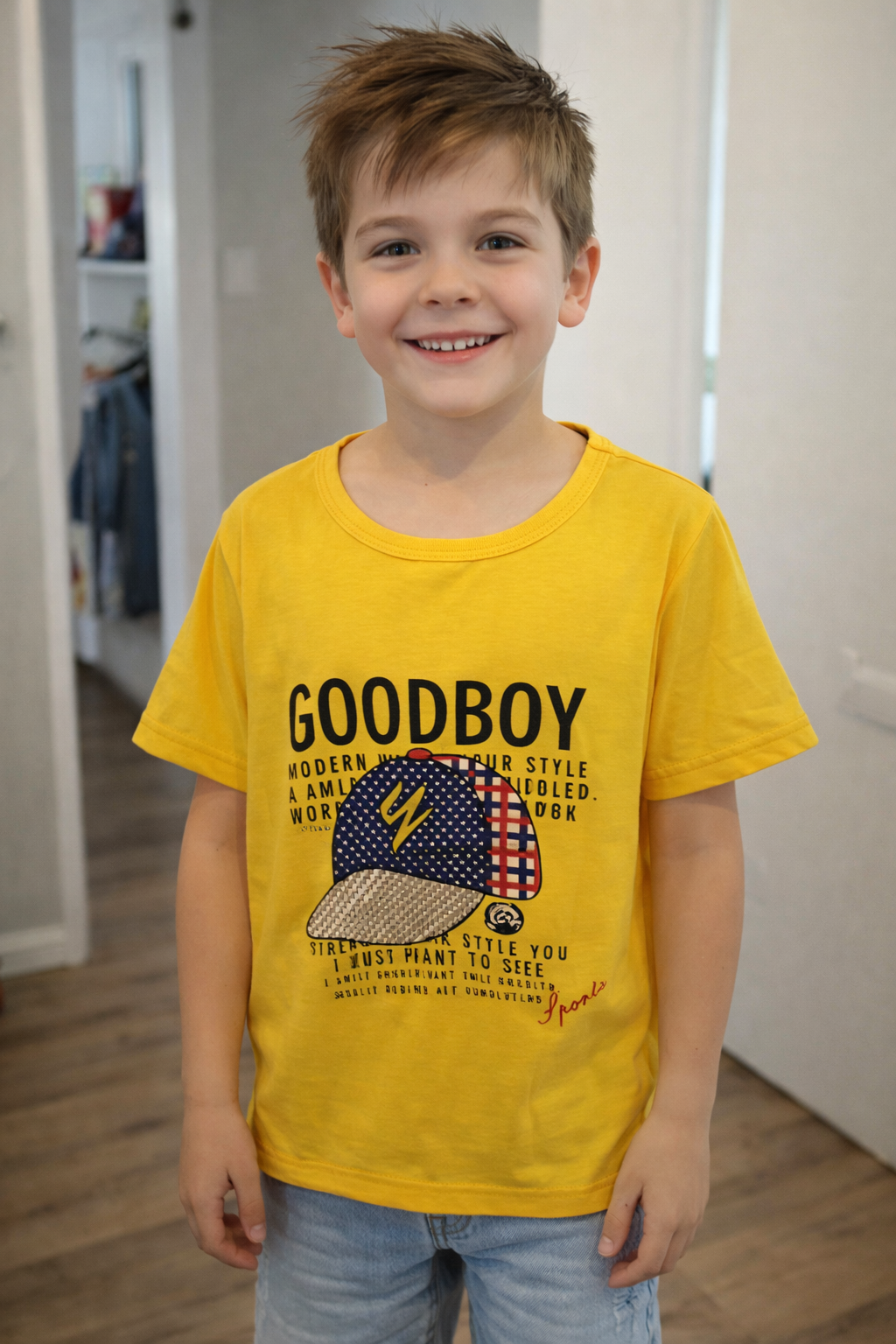 T-Shirt "Goodboy" Jaune