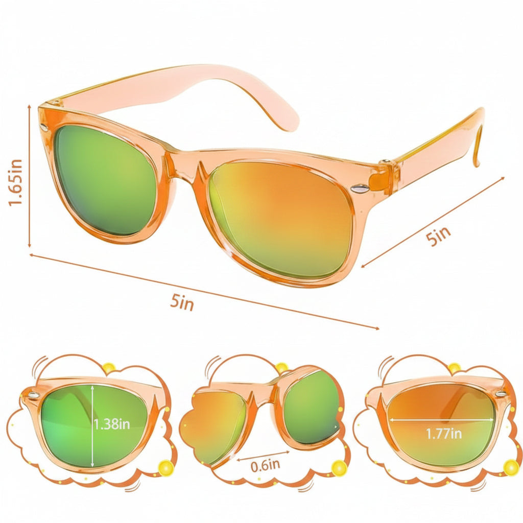 Lunettes de Soleil Super Style Couleur Néon