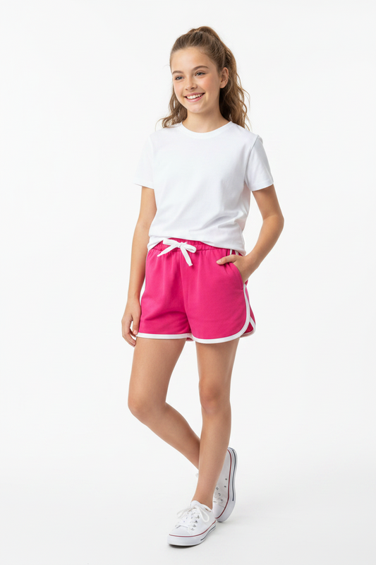 Shorts élastique Fushia