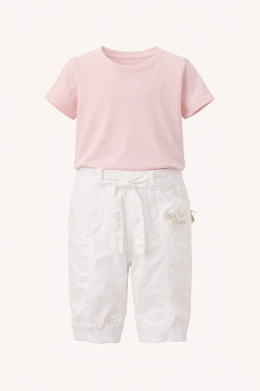Short blanc “Miss Burton”