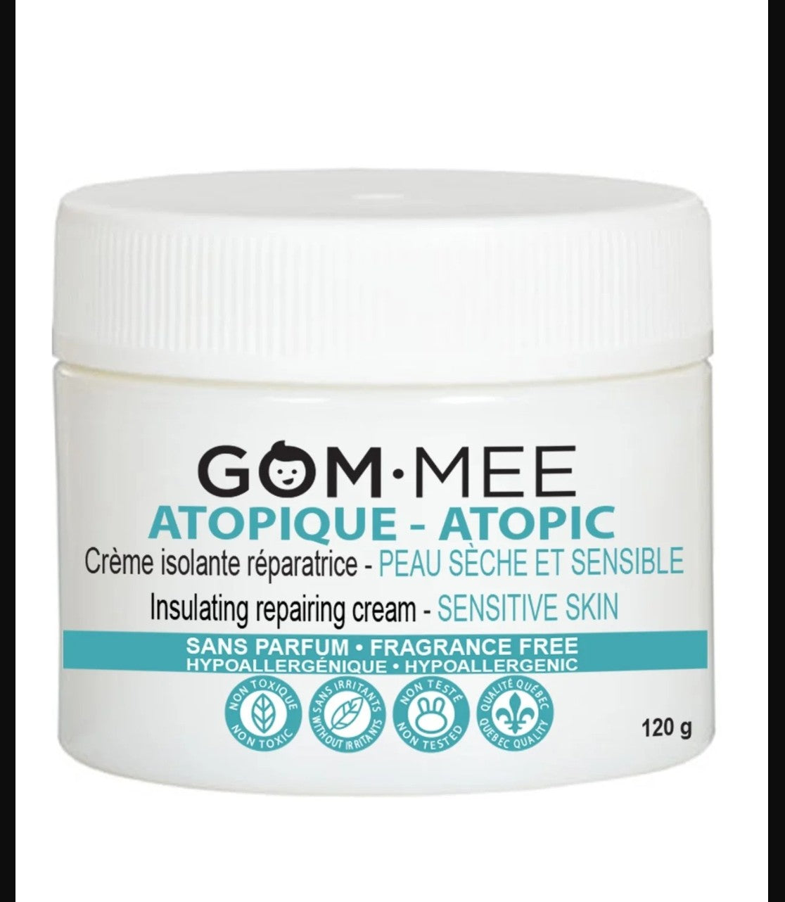 Crème Atopique Hypoallergénique Eczéma Peau très sèche et sensible Bébé Enfant 120g