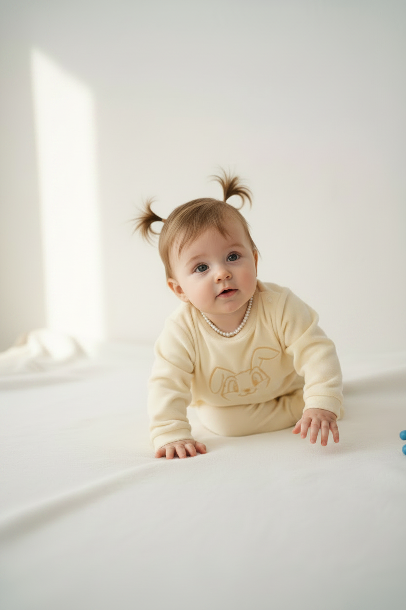 Ensemble jaune bébé “Lapinou câlin”