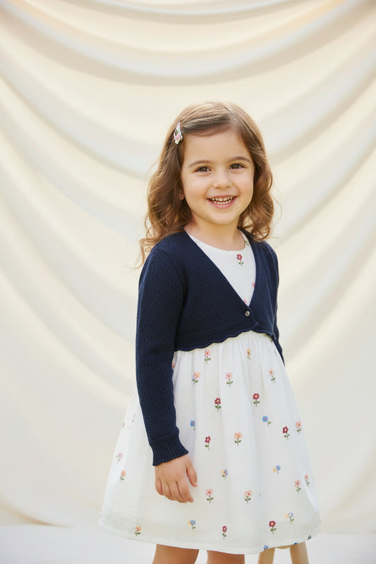 Veste tricot Bleu Marin