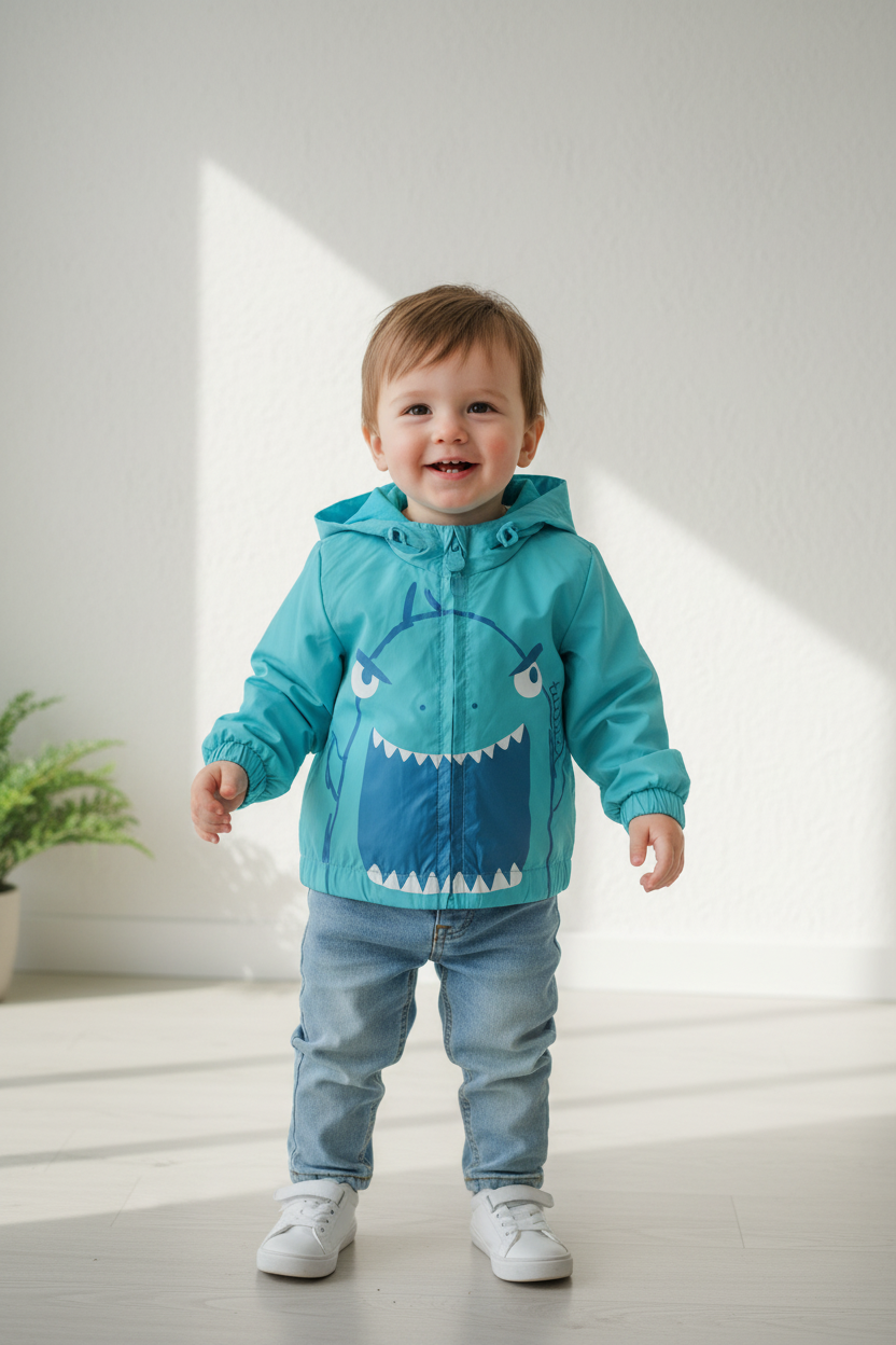 Manteau de pluie- Requin Tuc Tuc Bleu ciel