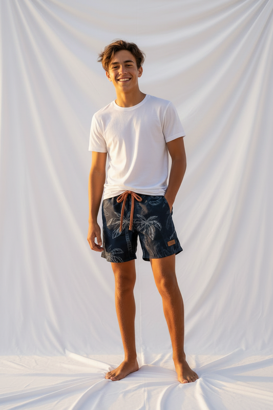 Short maillot Palmier