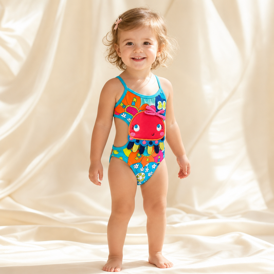 Maillot 1 pièce mignonne Pieuvre