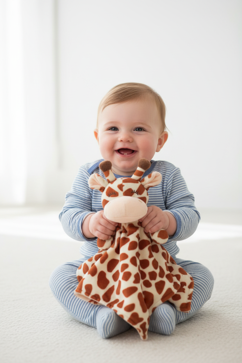 Couverture de sécurité bébé – Girafe câline