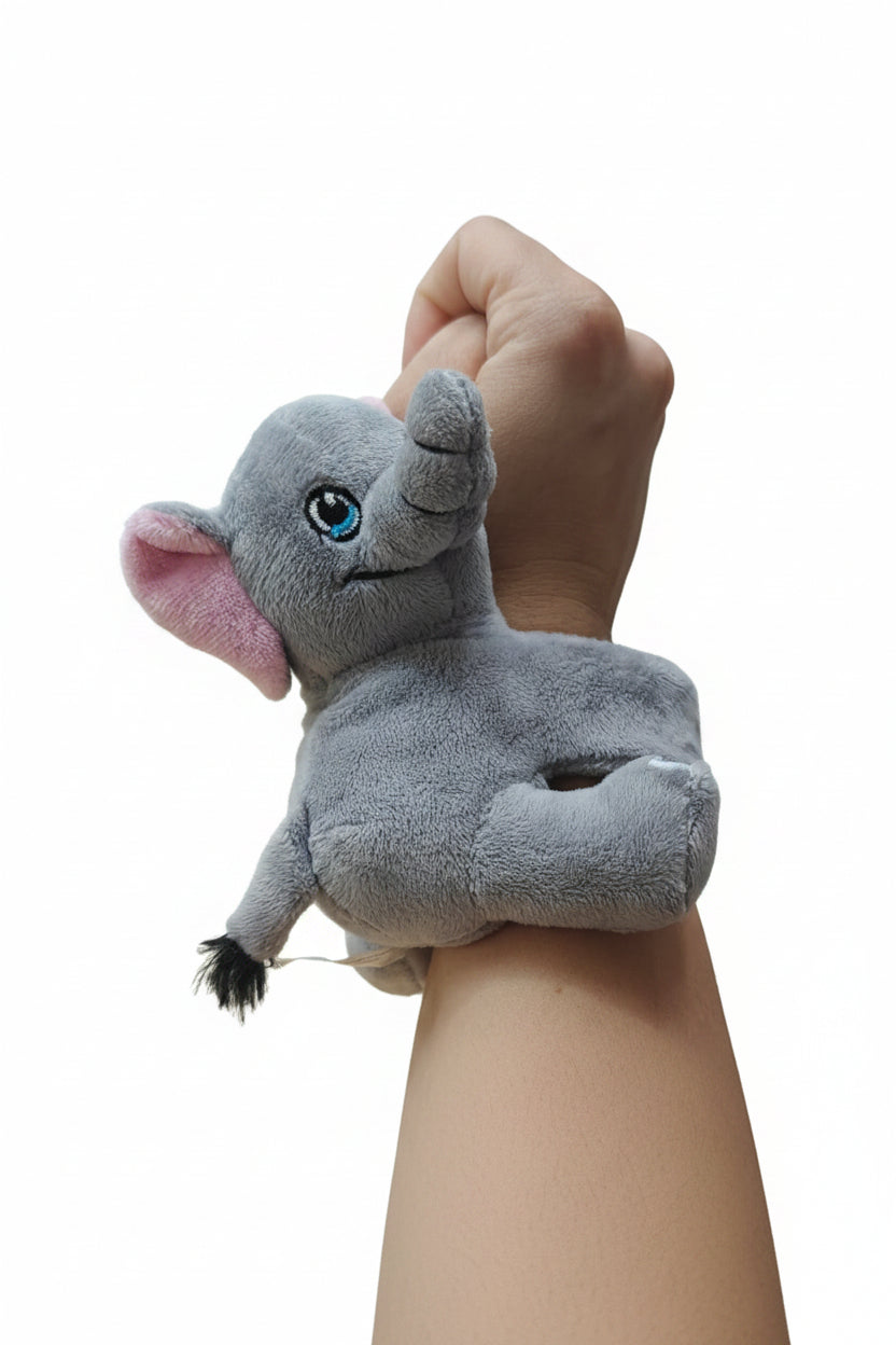 Bracelet Peluche Éléphant - 8 pouce