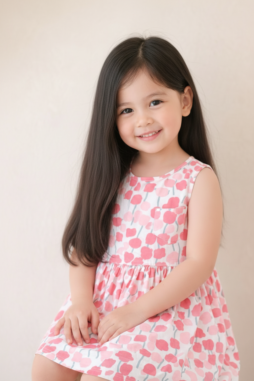 Robe Jardin Rosé – Blanche & Fleurie
