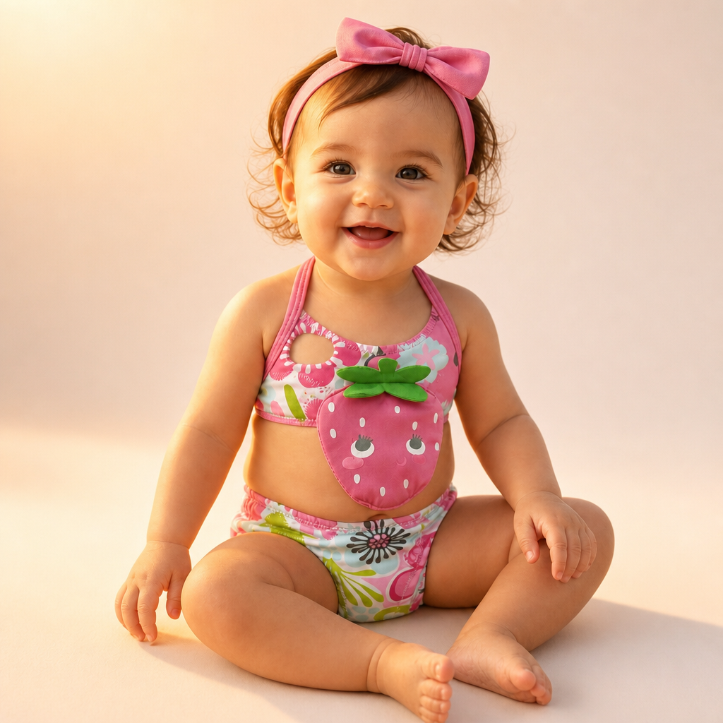 Maillot 1 pièce Grande Fraise