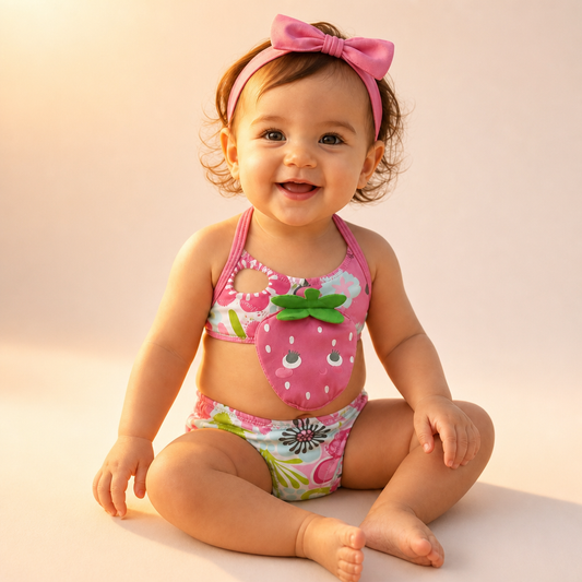 Maillot 1 pièce Grande Fraise