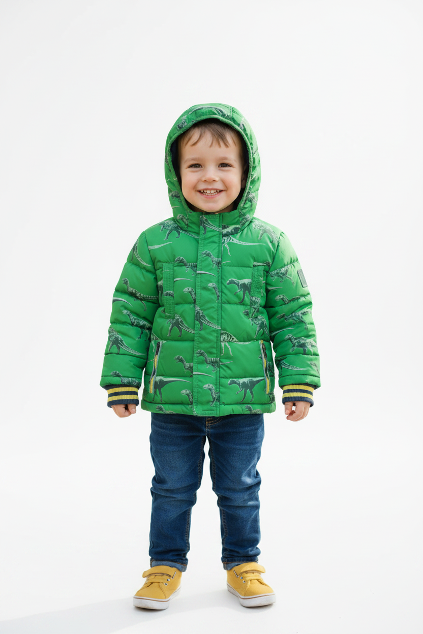 Manteau d’hiver dino - Vert