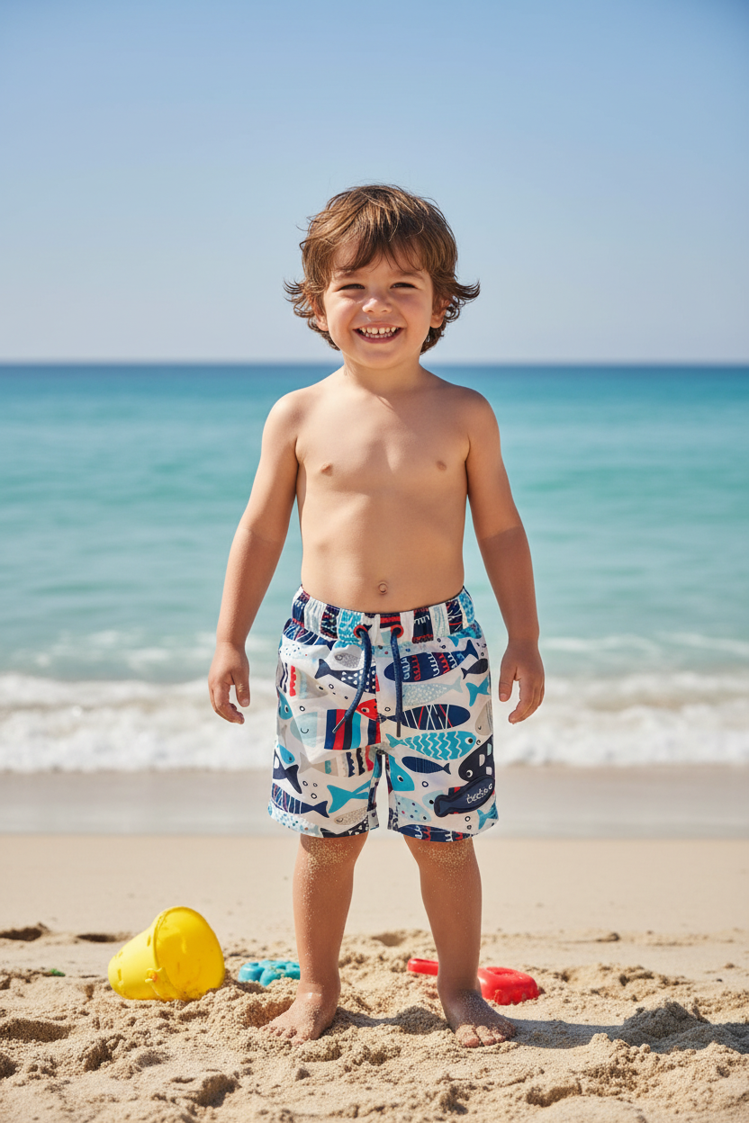 Short Maillot Poissons