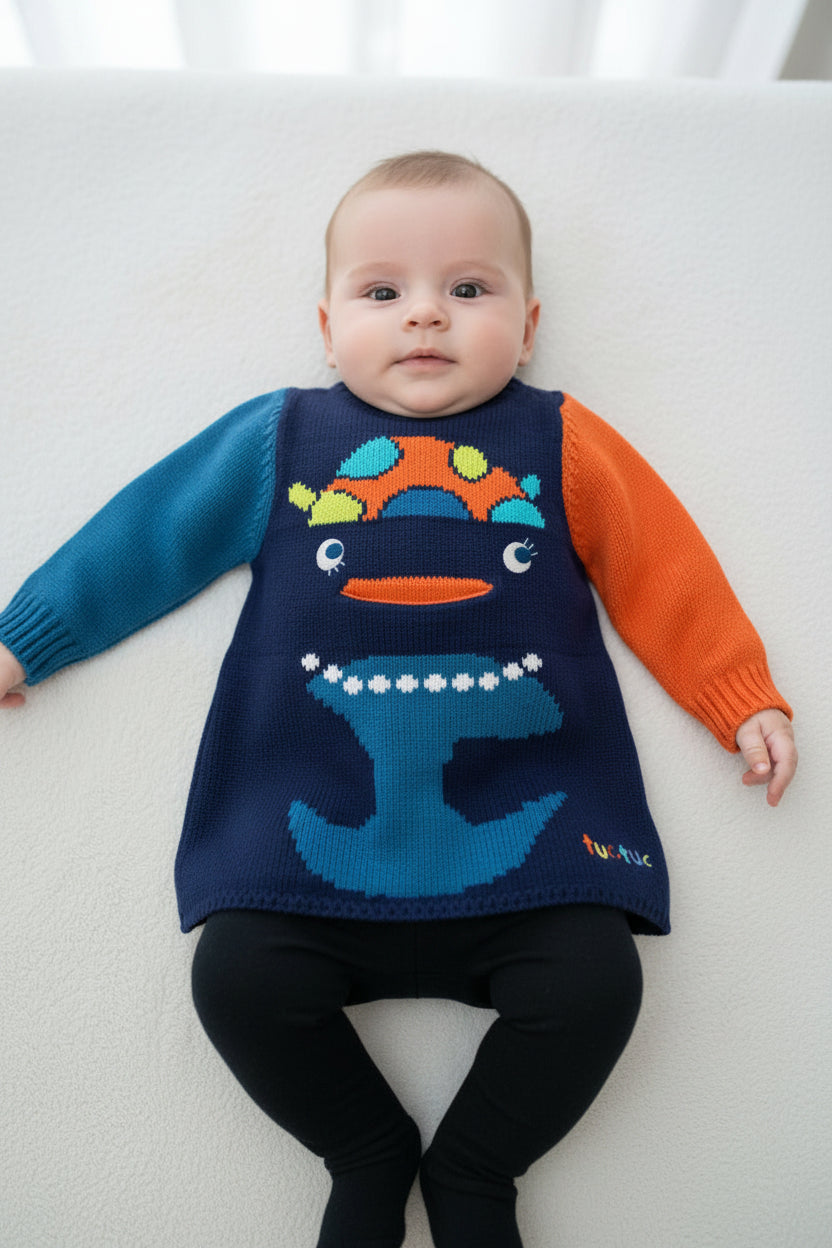 Robe Mme Pingouin rigole 3D