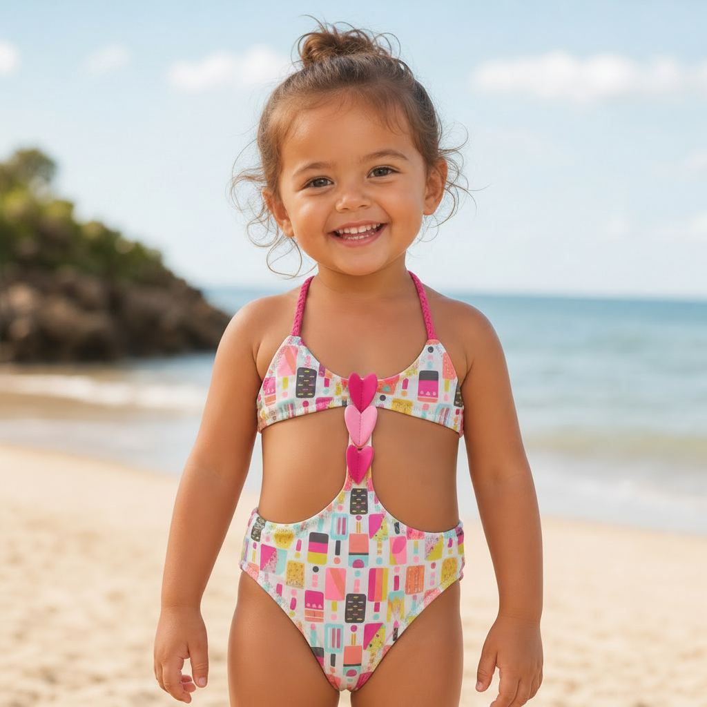 Maillot 1 pièce Pop-Cicle