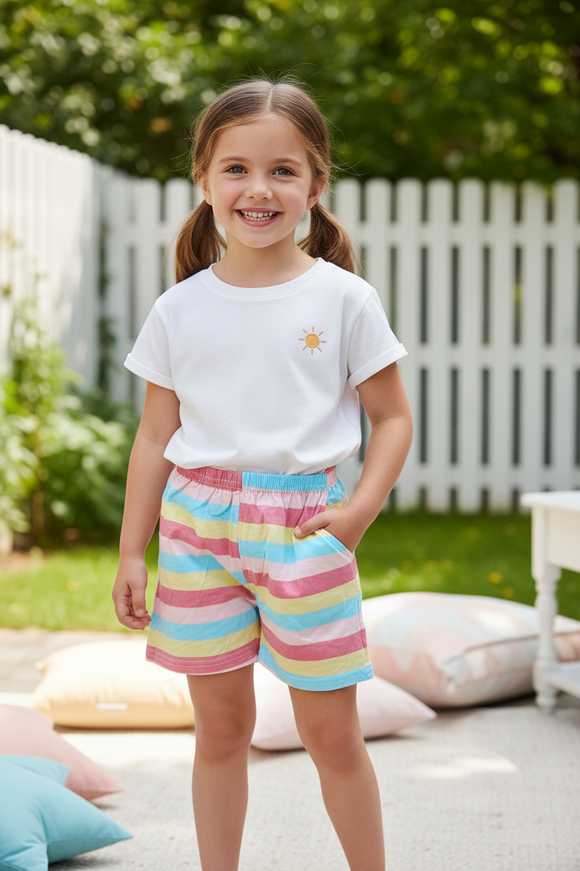 Short Bande Pastel
