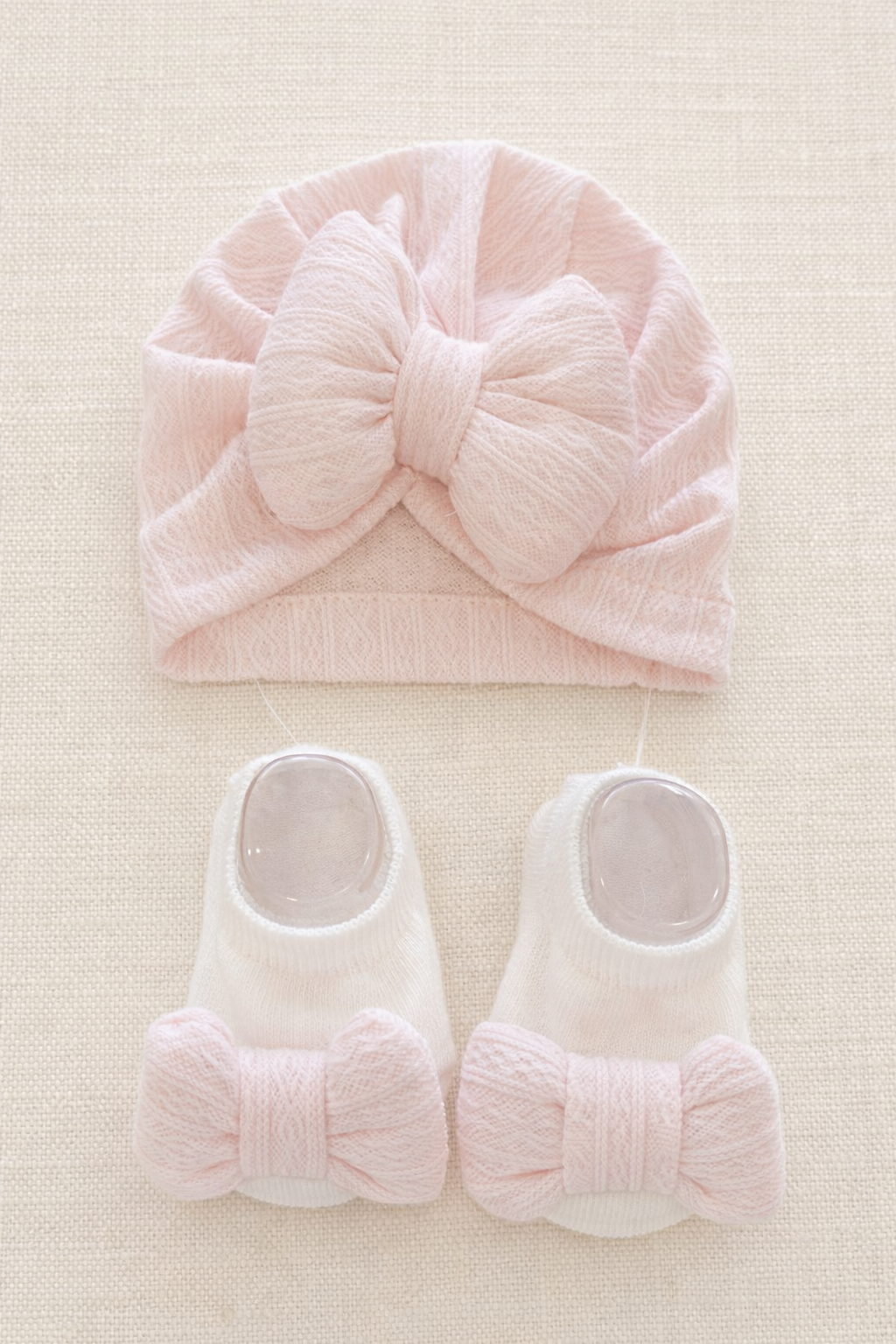 Ensemble Bonnet & Pantoufles Antidérapente a Boucle