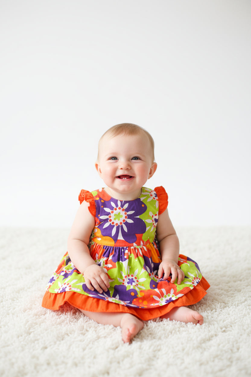 Robe Fleurs éclatante + Culotte