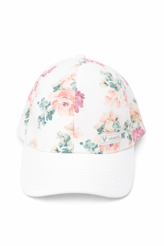 Casquette Vamos Fleuries - Blanche