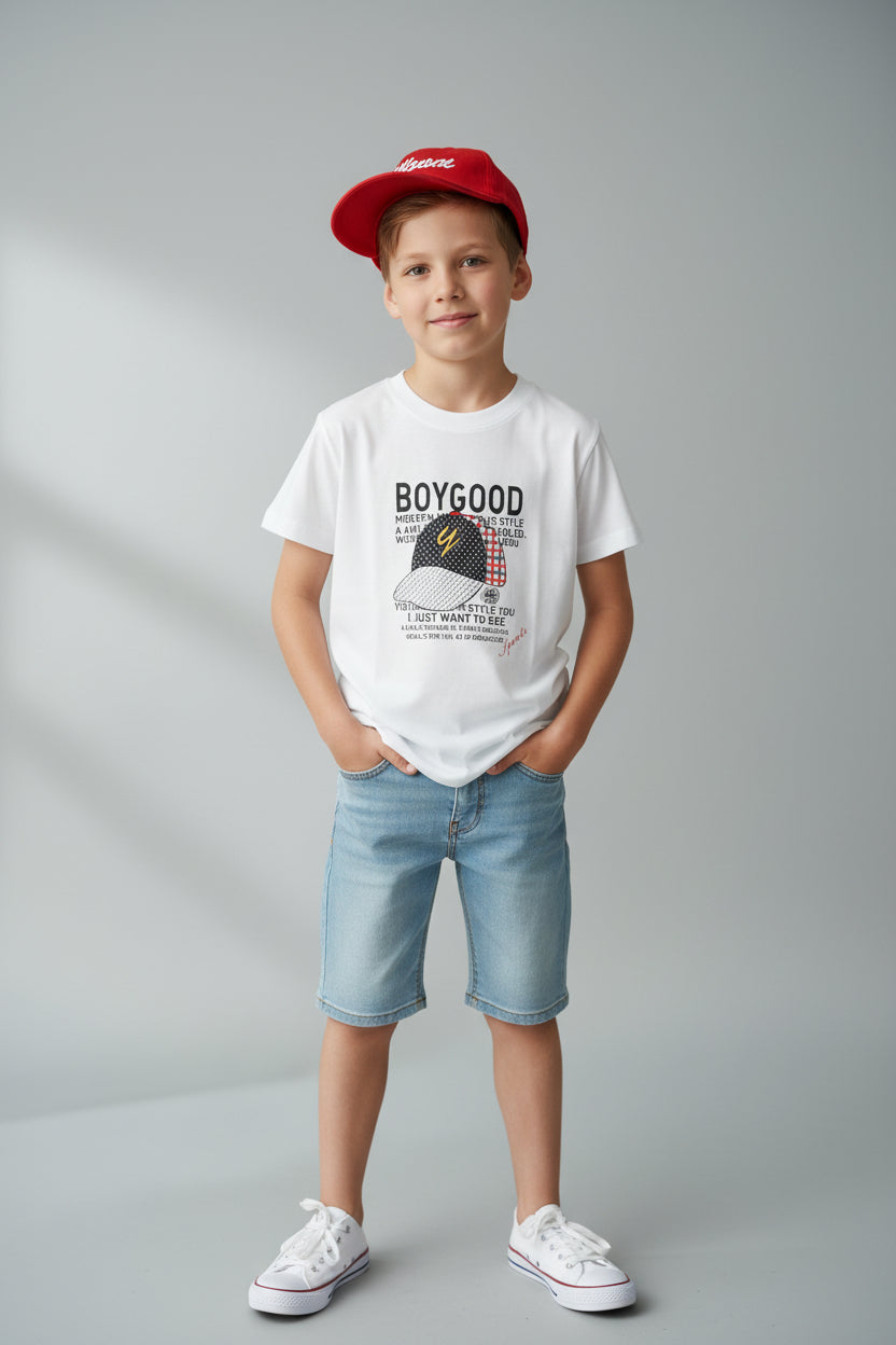 T-shirt Boygood- Blanc