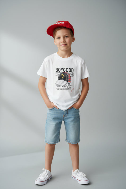 T-shirt Boygood- Blanc