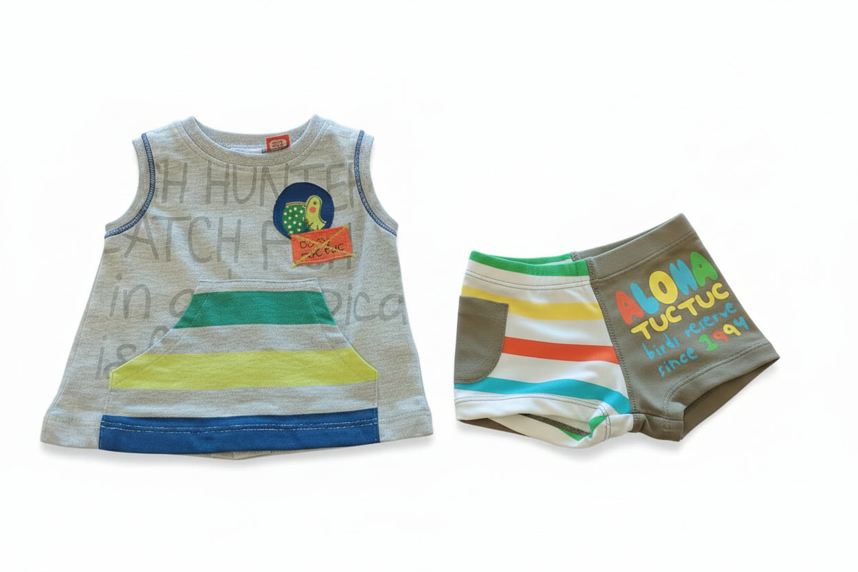 Maillot de bain 2 pièces - Perroquet