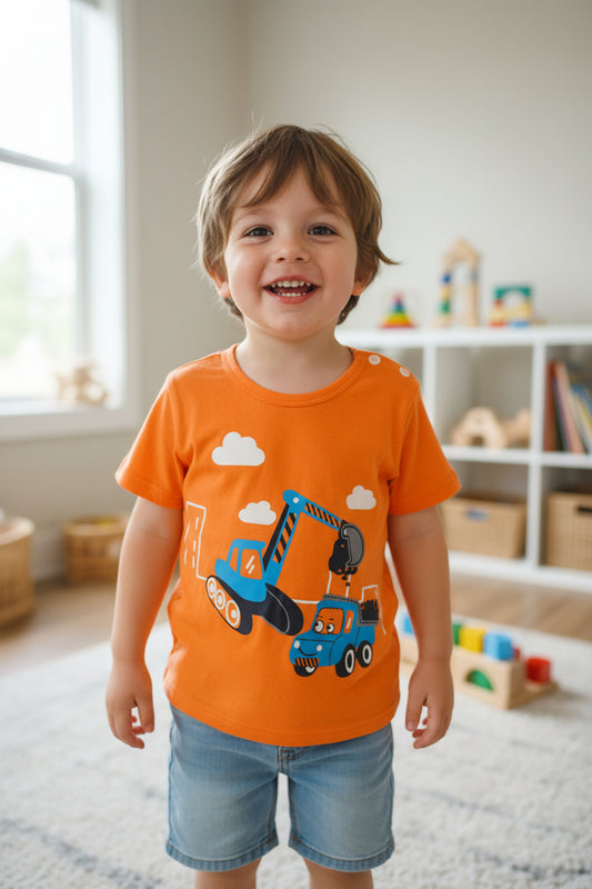 T-shirt engins de chantier