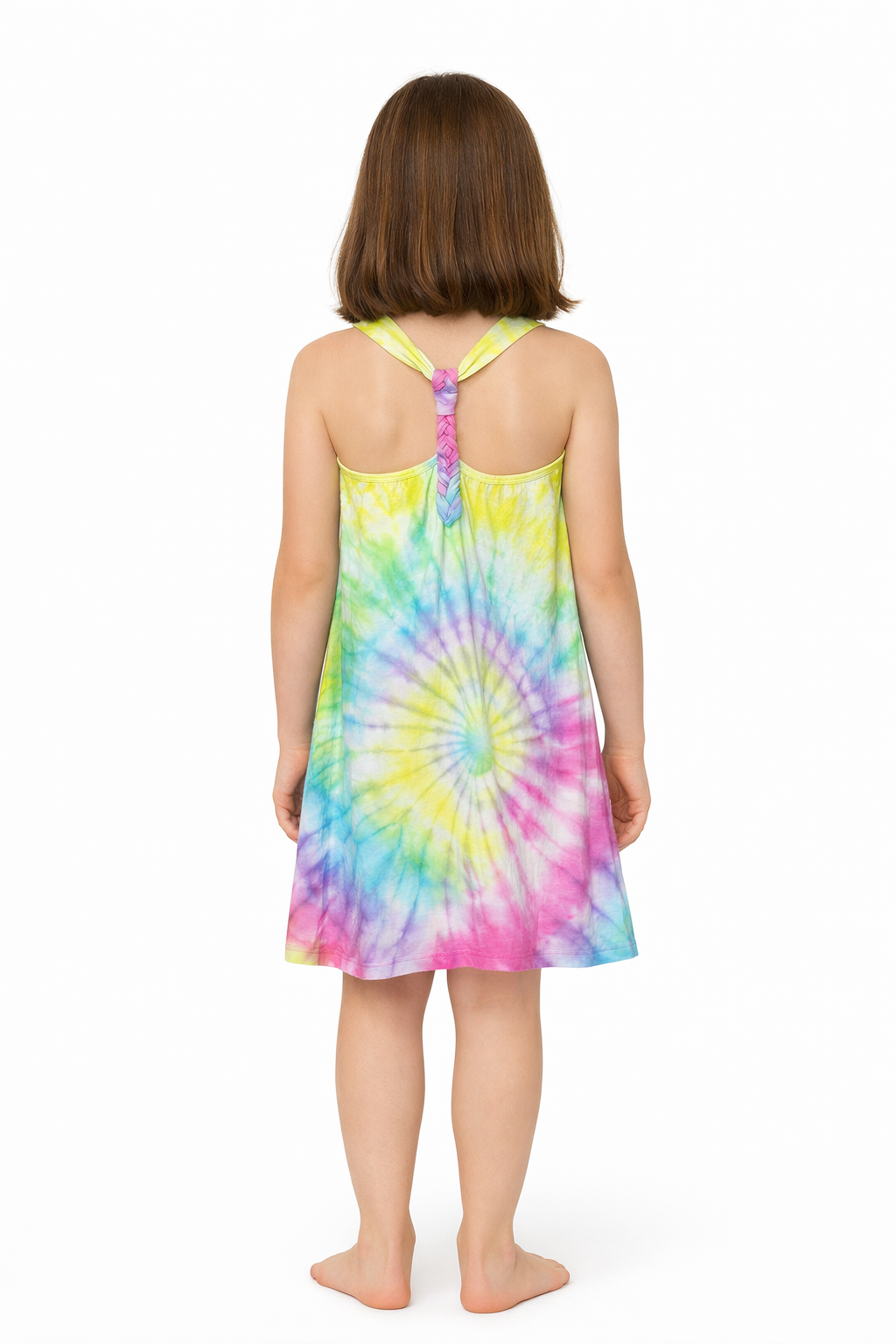 Robe tie‑dye multicolore