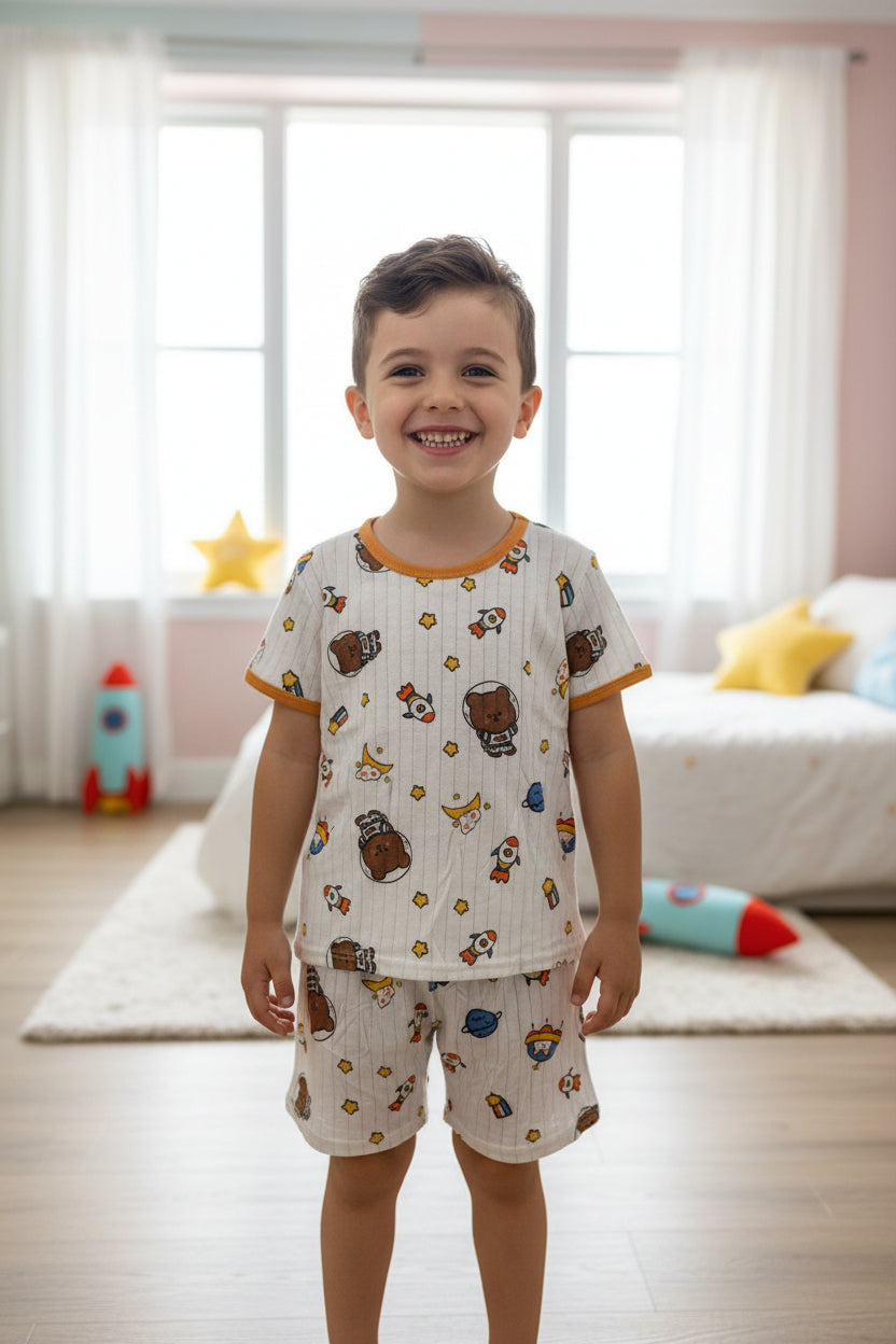 Pyjama d'été Oursons & Fusées