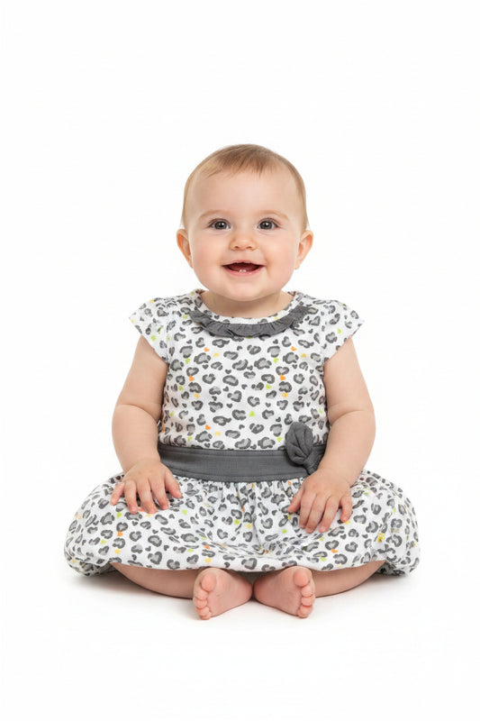 Robe Léopard avec boucle a la taille
