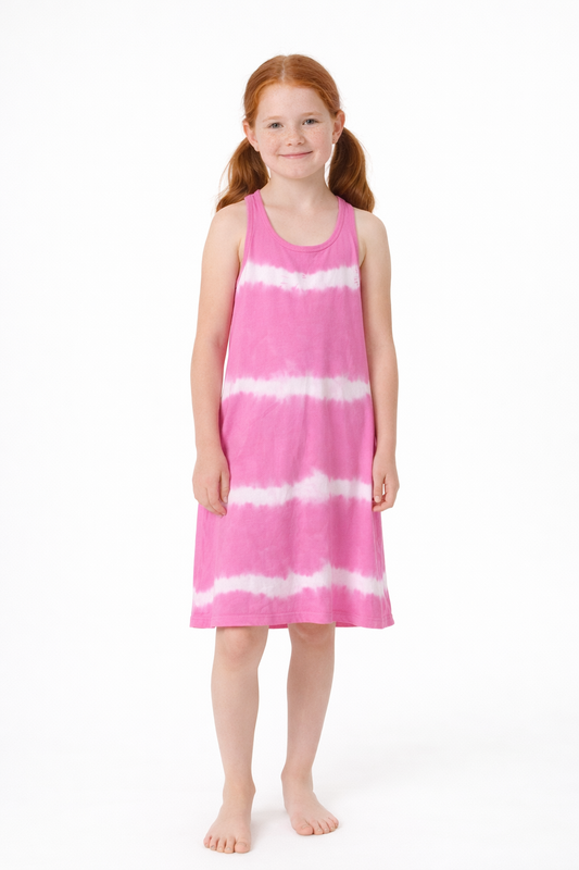 Robe Rose au dos Tressésl