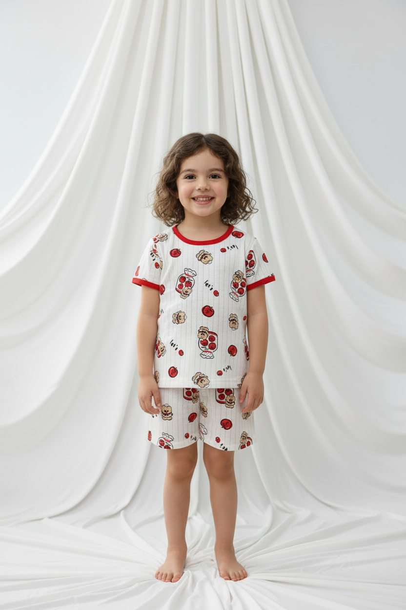 Pyjama "Cuisinons les pommes "