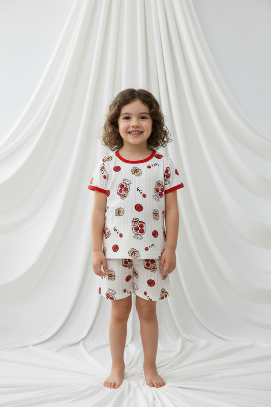 Pyjama "Cuisinons les pommes "