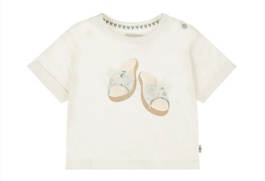 T-Shirt motif Sandales Délicates -Dirkje