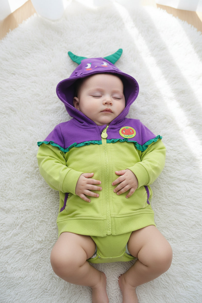 Veste bébé “Petite Tomate Joyeuse”