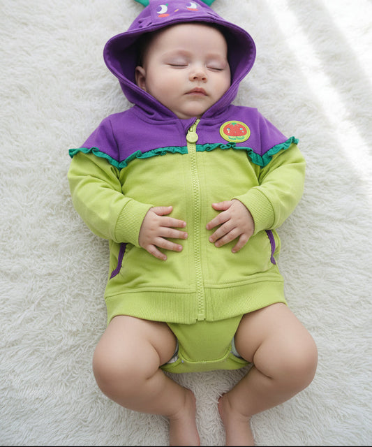 Veste bébé “Petite Tomate Joyeuse”