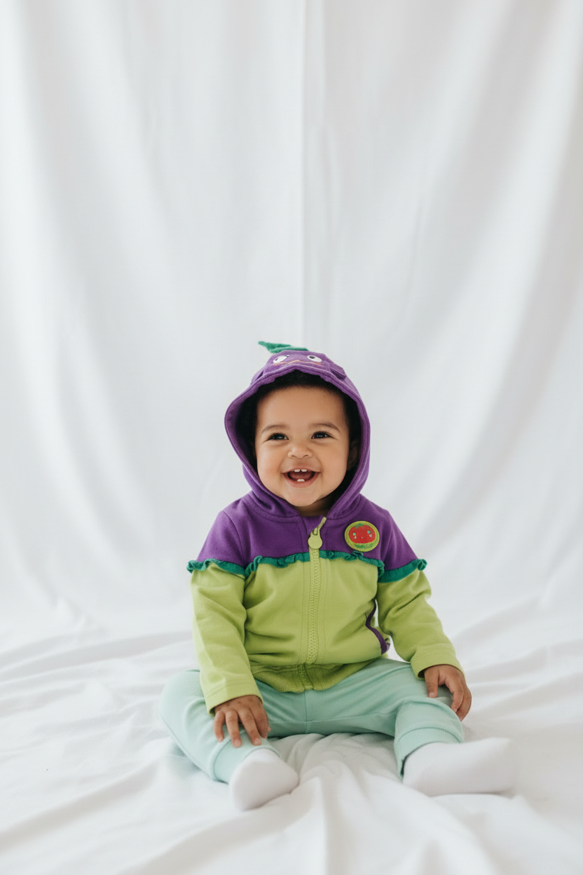 Veste bébé “Petite Tomate Joyeuse”
