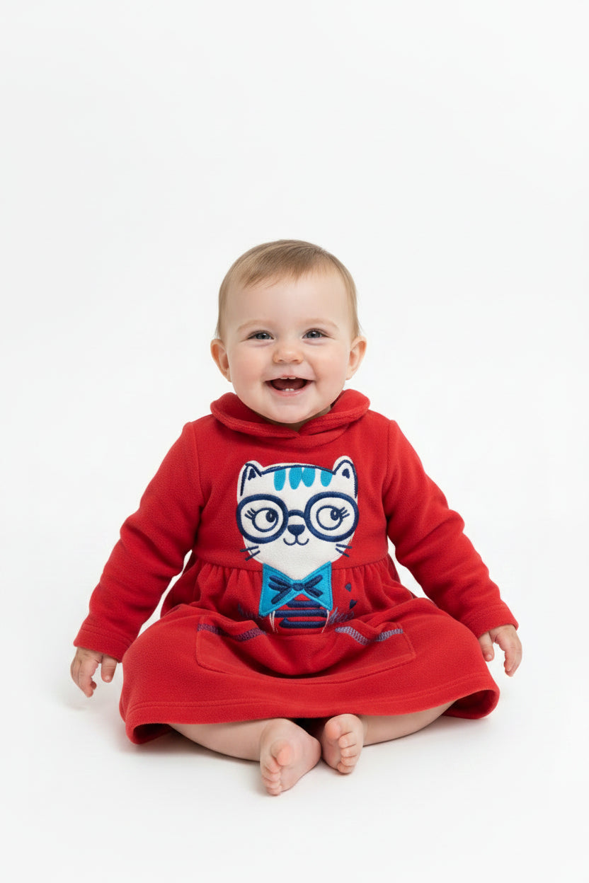 Robe soyeuse Rouge