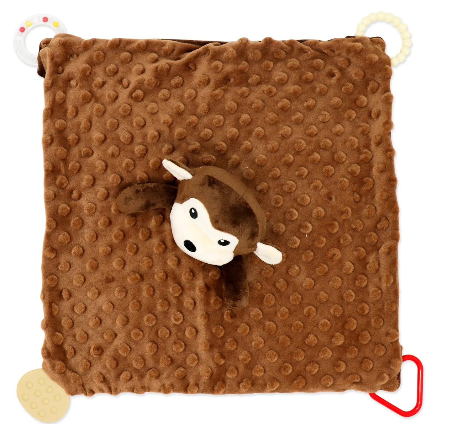 Couverture de sécurité en peluche stimulant et réconfortant - Modèle Singe